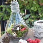 GlassWorld Hanging Glass Terrarium 100% Handmade Bulb Shape Tealight Candle Holders for Diwali Christmas Tealights, Corporate Gifts, Home Decor Gift Item, Diwali Decoration, Christmas Decoration