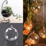 GlassWorld Hanging Glass Terrarium 100% Handmade Tealight Candle Holders for Diwali Christmas Tealights, Corporate Gifts, Home Decor Gift Item, Diwali Decoration, Christmas Decoration - Image 5