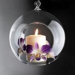 GlassWorld Hanging Glass Terrarium 100% Handmade Tealight Candle Holders for Diwali Christmas Tealights, Corporate Gifts, Home Decor Gift Item, Diwali Decoration, Christmas Decoration - Image 6
