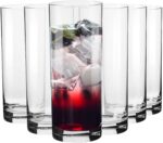 GlassWorld Istanbul Heavy Round Base Tall Bar Glass Water & Juice Glasses 300ml - Image 5