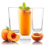 GlassWorld Plaza Heavy Sqaure Base Tall Bar Glass Water & Juice Glasses 250ml - Image 2