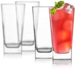 GlassWorld Plaza Heavy Sqaure Base Tall Bar Glass Water & Juice Glasses 250ml - Image 4