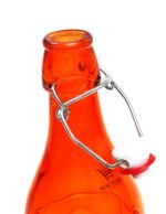 GlassWorld Premium Plain Colored Bottle Airtight & Leak Proof Swing Cap Glass Bottle with Stopper for Beverages Oil Soda Beer Juice Kombucha Milk, 1000ml Fridge Water Bottles - Image 4