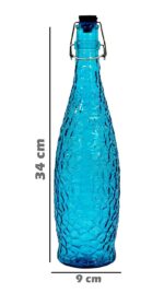 GlassWorld Premium Crackled Colored Bottle Airtight & Leak Proof Swing Cap Glass Bottle with Stopper for Beverages Oil Soda Beer Juice Kombucha Milk - Image 7