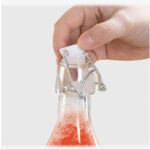 GlassWorld Premium Clear Glass Bottle Airtight & Leak Proof Swing Cap Glass Bottle with Stopper for Beverages Oil Soda Beer Juice Kombucha Milk, 1000ml Fridge Water Bottles - Image 4