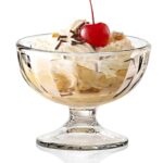GlassWorld Premium Crystal Ice Cream Bowl, Glass Dessert Bowls, Ice Cream Cup
