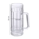 GlassWorld Premium FrameWall 550ml Party Beer Mugs Big Beer Glasses - Image 3