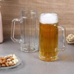 GlassWorld Premium FrameWall 550ml Party Beer Mugs Big Beer Glasses