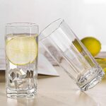 GlassWorld Premium Octa Heavy Base Tall Bar Glass Water & Juice Glasses - Image 4