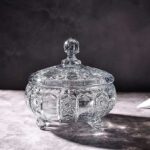 GlassWorld Stylish BigBase Candy Bowl, Glass Container for Sweets, Snacks, Dry Fruits - Image 2