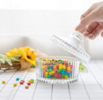 GlassWorld Stylish Elite Candy Bowl, Glass Container for Sweets, Snacks, Dry Fruits - Image 2