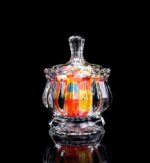 GlassWorld Stylish Crown Candy Bowl, Glass Container for Sweets, Snacks, Dry Fruits - Image 3
