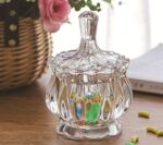 GlassWorld Stylish Crown Candy Bowl, Glass Container for Sweets, Snacks, Dry Fruits - Image 4
