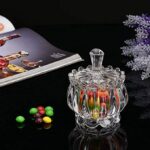 GlassWorld Stylish Crown Candy Bowl, Glass Container for Sweets, Snacks, Dry Fruits
