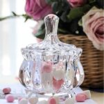 GlassWorld Stylish Crown Candy Bowl, Glass Container for Sweets, Snacks, Dry Fruits - Image 5