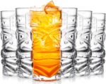 GlassWorld Tribal Tiki Tower Tropical Style Water & Juice Glasses 410ml - Image 7