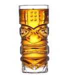 GlassWorld Tribal Tiki Tower Tropical Style Water & Juice Glasses 410ml - Image 3