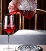 GlassWorld Winster Crystal Touch 360ml Diamond Cut Seamless Designer Wine and Champagne Tumblers Glass Set - Image 2