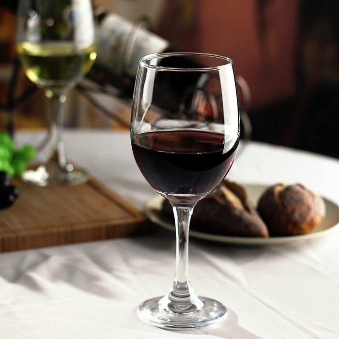 GlassWorld Winster Win Crystal Touch Diamond 350ml Cut Seamless Designer Wine and Champagne Tumblers Glass Set