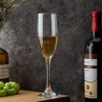 GlassWorld Crystal Balloon Wine Glass 190 ml Red & White Wine Champagne Great Gift for Anniversary, Christmas - Elegant Party Drinking Glassware (Set of 2)