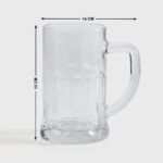GlassWorld Premium Big Fancy 600ml Party Beer Mugs Big Beer Glasses - Image 2